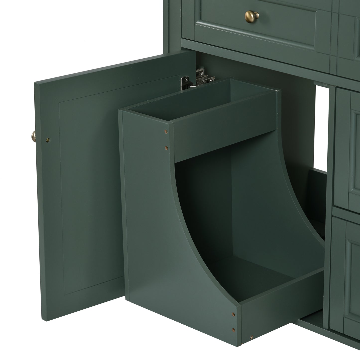 30'' Bathroom Vanity without Top Sink, Modern Bathroom Storage Cabinet with 2 Drawers and a Tip-out Drawer (NOT INCLUDE BASIN)