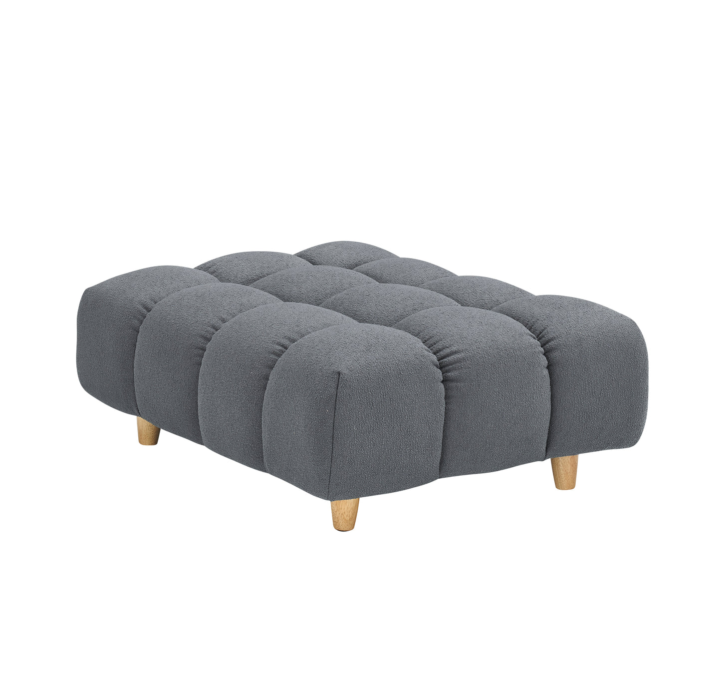 30 inches long, Teddy Sofa Fabric, with spacious and comfortable seat, for Apartment Office Living Room -Gray