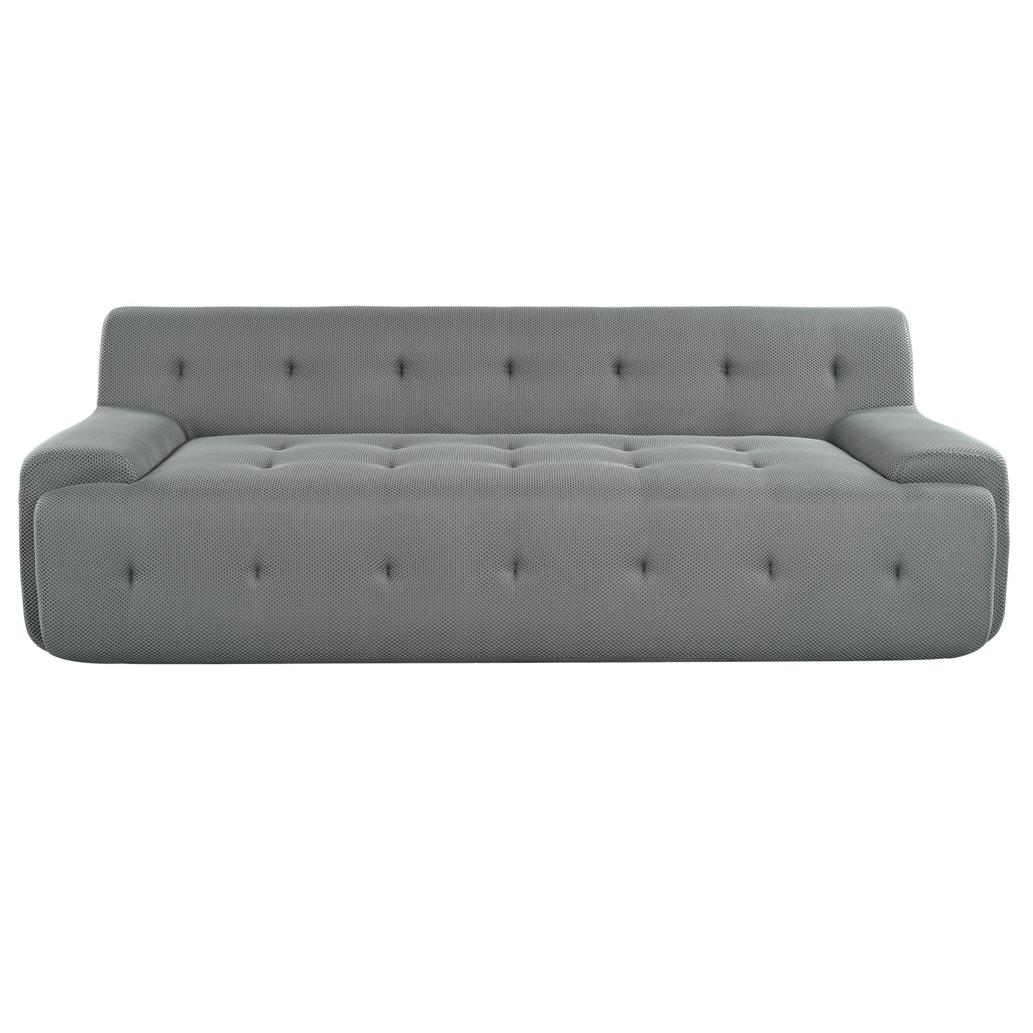 U_Style 86.2'' Modern Minimalist Style Tufted Design Upholstered Sofa, 3-Seat Modular Lounge Sofa for Living Room, Bedroom, and Apartment