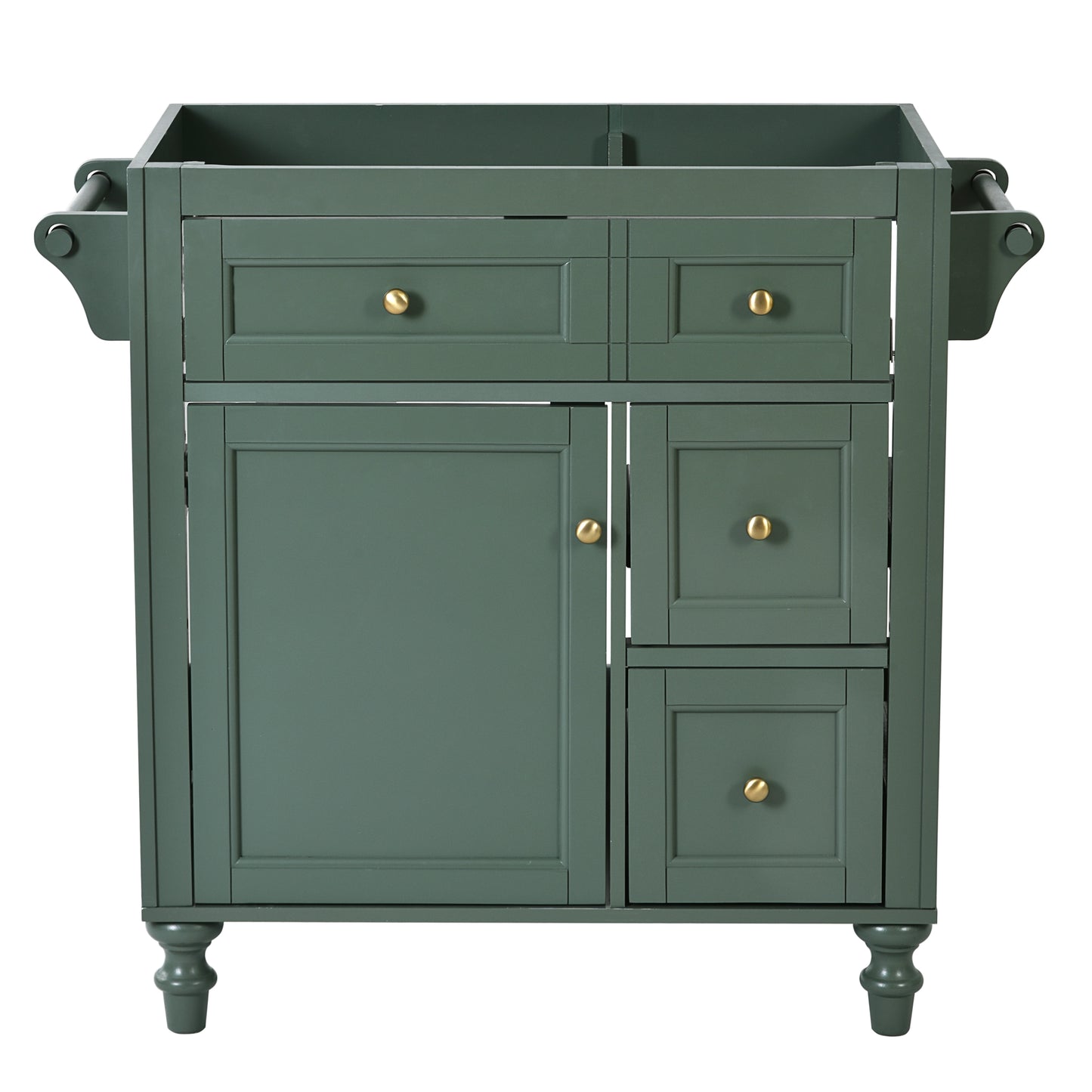 30'' Bathroom Vanity without Top Sink, Modern Bathroom Storage Cabinet with 2 Drawers and a Tip-out Drawer (NOT INCLUDE BASIN)