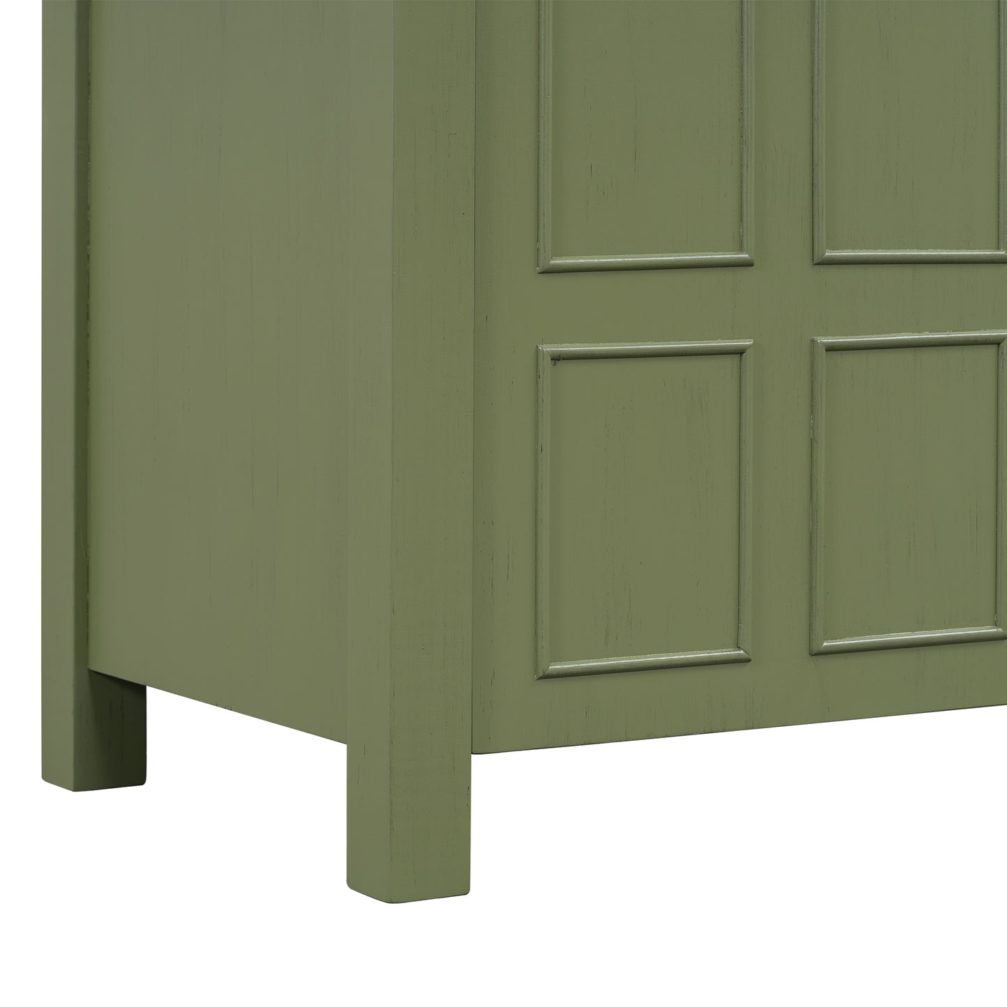 36" Bathroom Vanity Organizer with Sink, Combo Cabinet Set, Bathroom Storage Cabinet, Olive Green