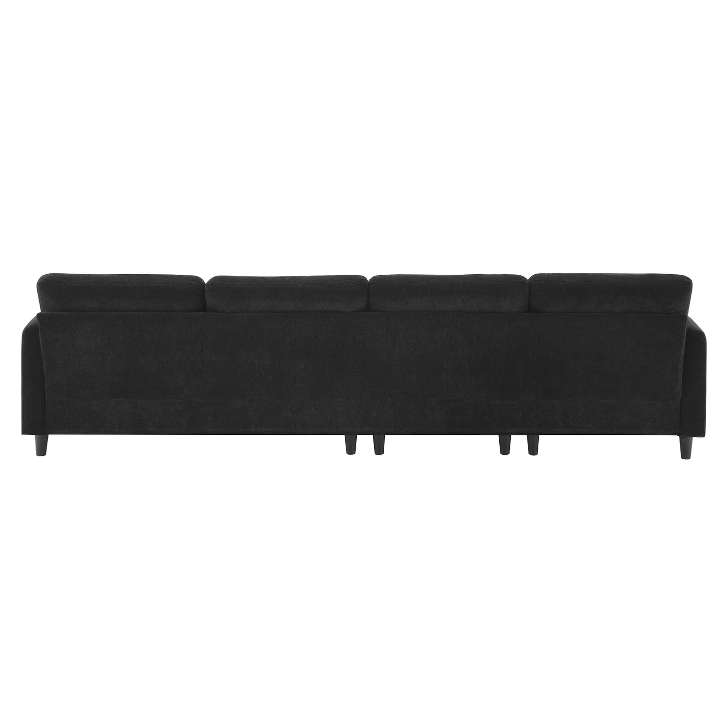 [VIDEO provided][New]110*62" Modern Convertible Sectional Sofa,L-shaped Reversible Couch Set with Free Pillows,5 Seat Cloud Chenille Indoor Furniture with Ottoman for Living Room,Apartment,3 Colors