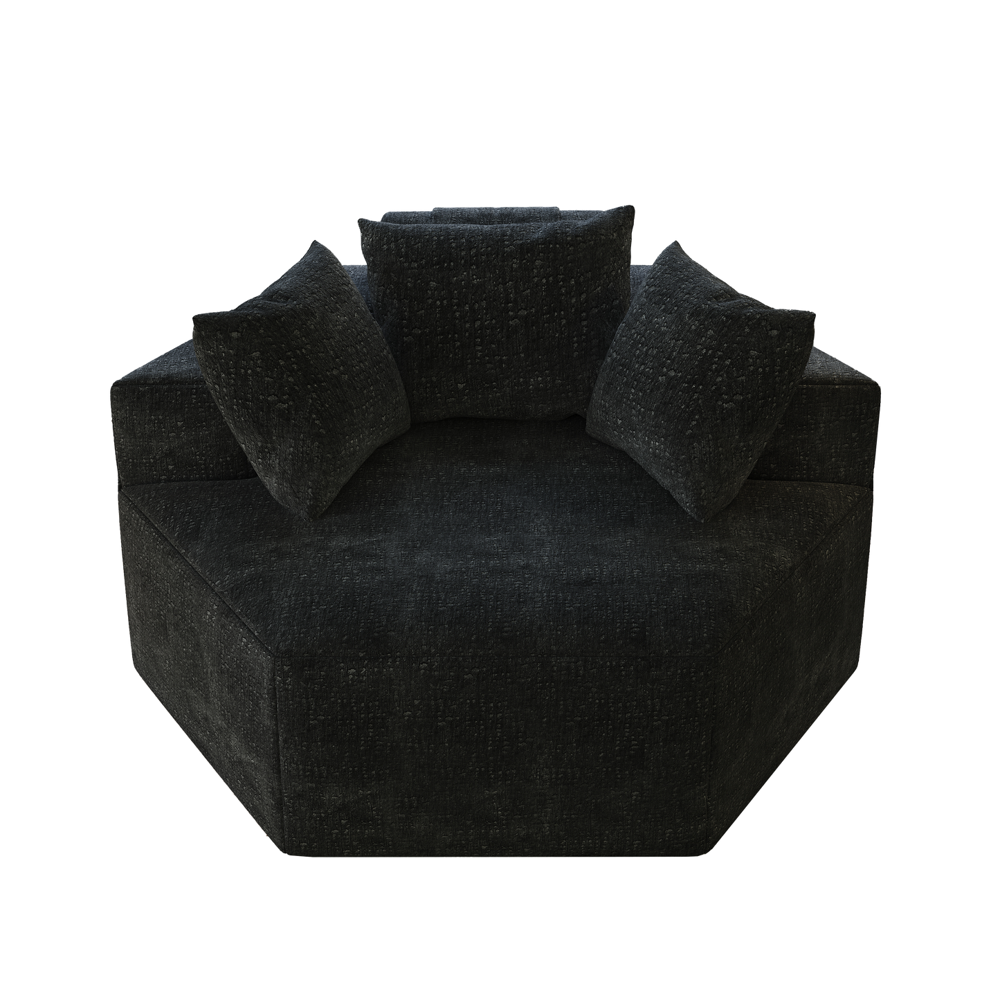 54''L Chenille Sponge single sofa,No Assembly Required,Fluffy Modern Sleeper Chair for Living room, Bedroom, Lounge and Projection Room