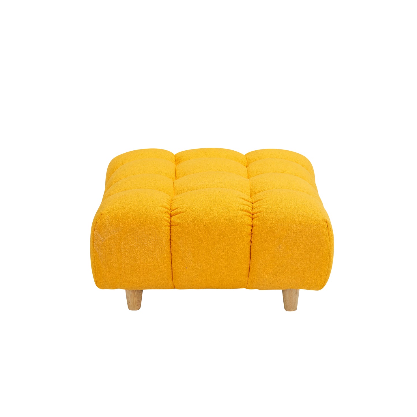 30 inches long, Teddy Sofa Fabric, with spacious and comfortable seat, for Apartment Office Living Room -Yellow