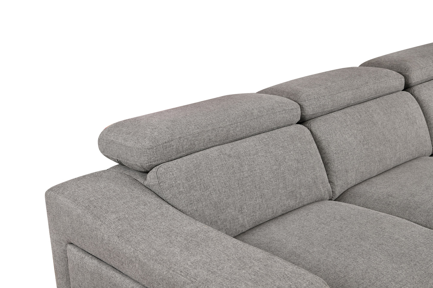 103'' inch Convertible Sectional Sofa with Storage Chaise, Adjustable Headrests, L-shaped Sleeper Corner Sectional Sofa with a Pull-Out Bed ,a USB Charging,and a Cup Holder,Light Gray