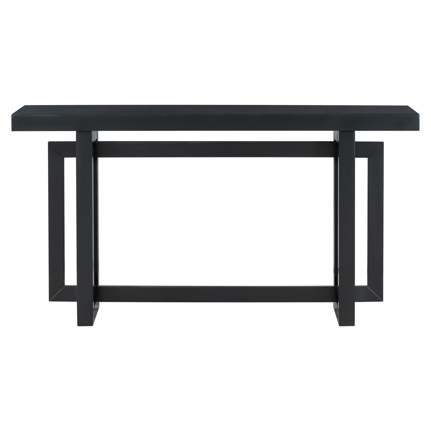 U_STYLE Contemporary Console Table with Wood Top, Extra Long Entryway Table for Entryway, Hallway, Living Room, Foyer, Corridor