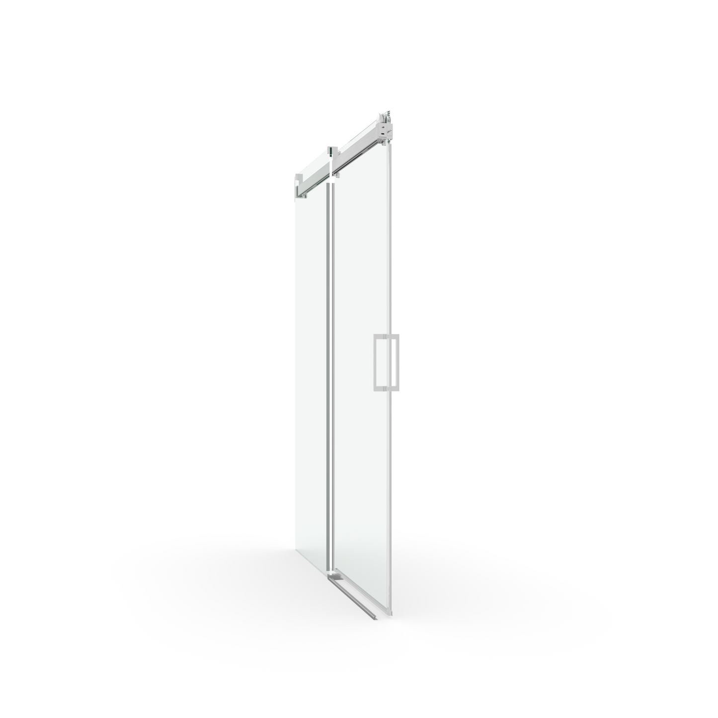 56 to 60 in. W x 76 in. H Sliding Frameless Soft-Close Shower Door with Premium 3/8 Inch (10mm) Thick Tampered Glass in Brushed Nickel 22D01-60BN