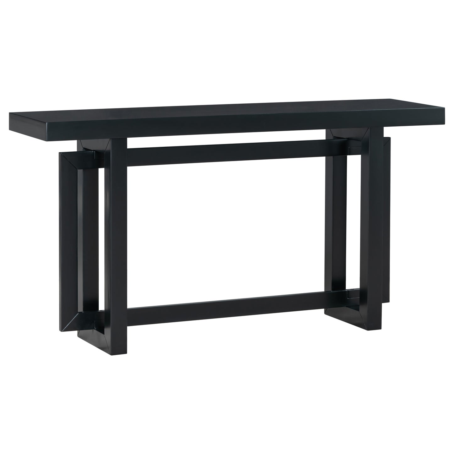 U_STYLE Contemporary Console Table with Wood Top, Extra Long Entryway Table for Entryway, Hallway, Living Room, Foyer, Corridor