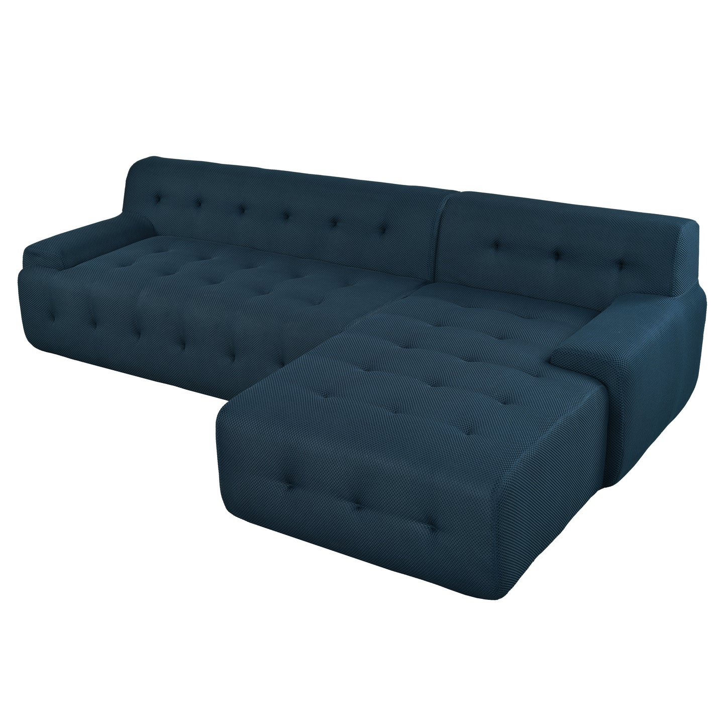 U_Style Modern Large L-Shaped Modular Sofa, Minimalist Style, 2-Piece Set with Free Combinations, Suitable for Living Rooms, Apartments, and Lounges