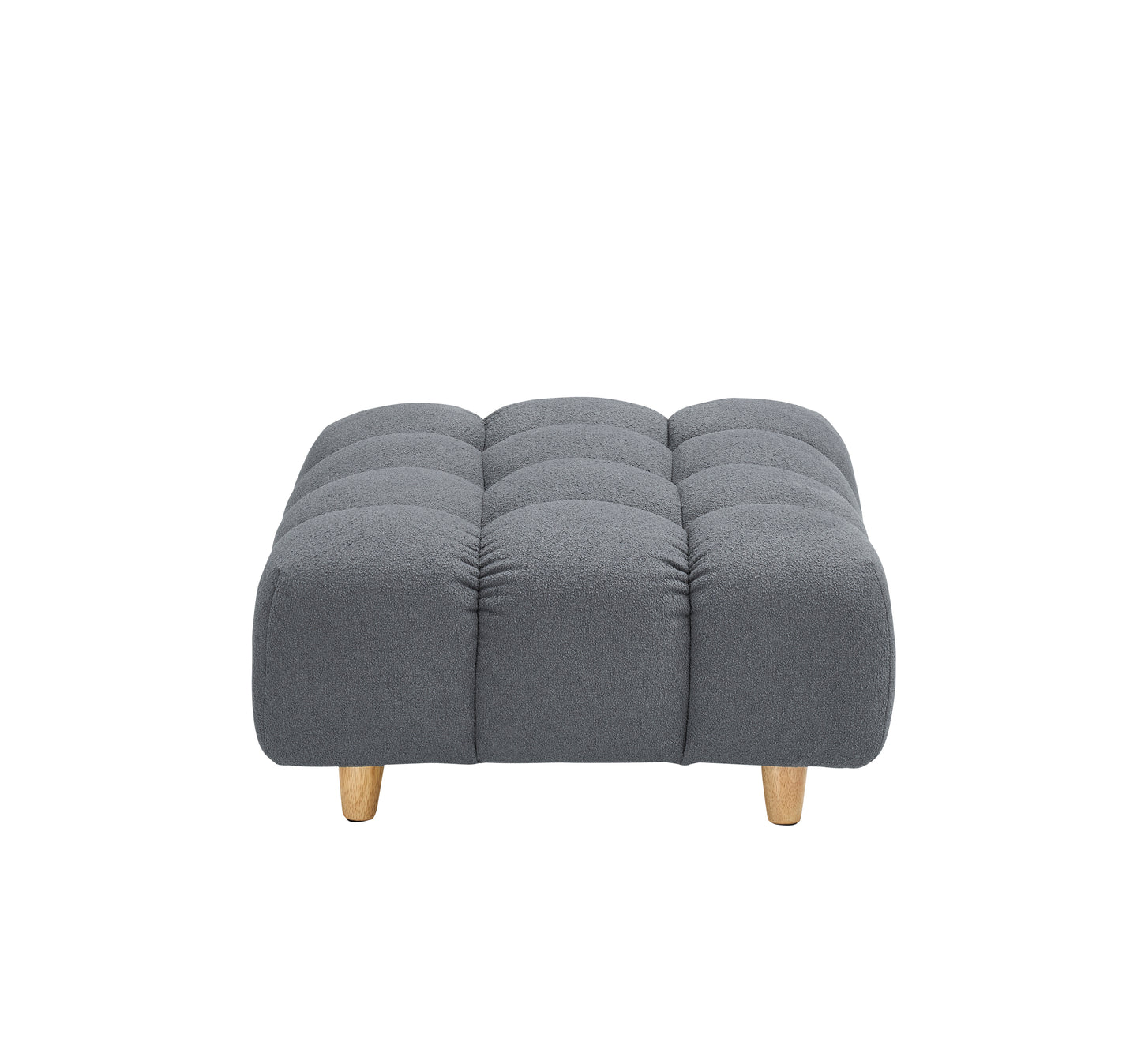 30 inches long, Teddy Sofa Fabric, with spacious and comfortable seat, for Apartment Office Living Room -Gray