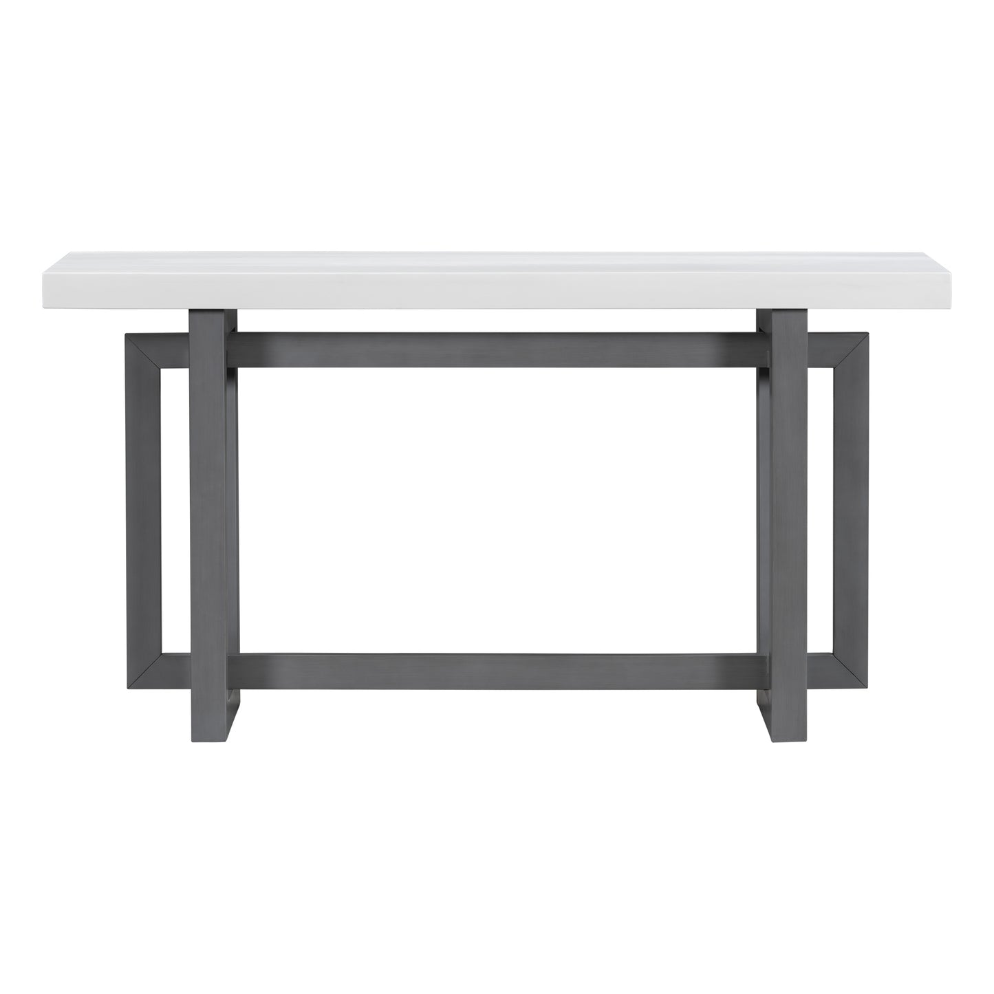 U_STYLE Contemporary Console Table with Wood Top, Extra Long Entryway Table for Entryway, Hallway, Living Room, Foyer, Corridor