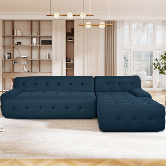 U_Style Modern Large L-Shaped Modular Sofa, Minimalist Style, 2-Piece Set with Free Combinations, Suitable for Living Rooms, Apartments, and Lounges